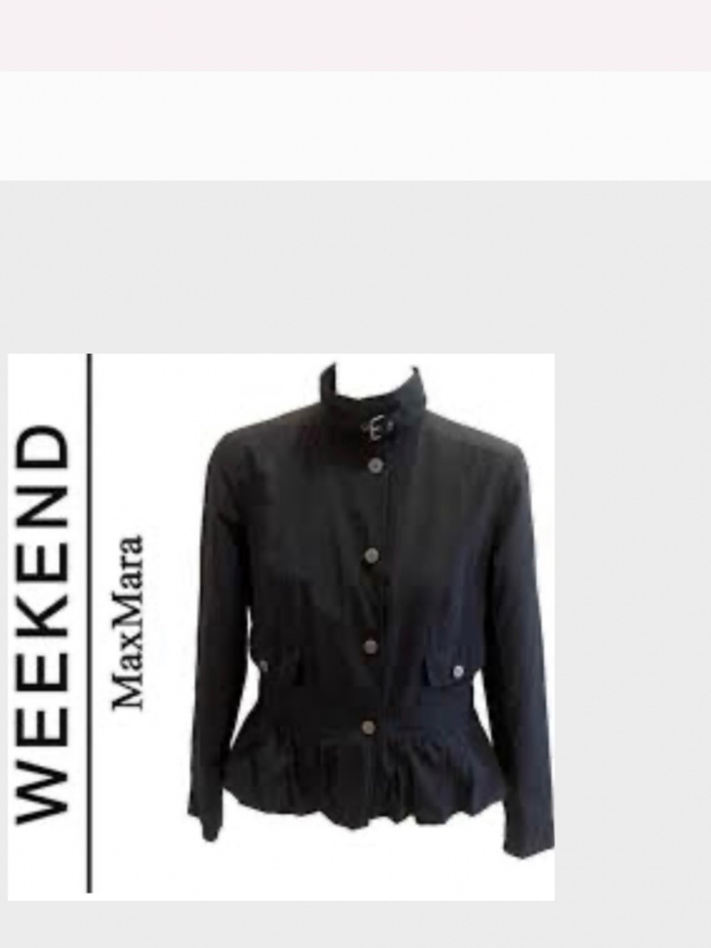 WEEKEND MaxMara Utility Moto Black Jacket